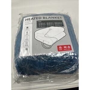 Heated Electric Blanket Full Size 72"x84" - Cozy Warm Flannel Fleece